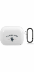 U.S. Polo Assn US Polo Assn USACAPTPUWH Lesklý ochranný kryt pro AirPods Pro bílý