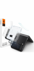 Spigen Tvrzené sklo FC EZ FIT + fólie na panty, balení 2 ks pro Galaxy Z Flip 4, černé, univerzální