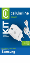 Cellular Line Adaptivní rychlonabíjecí sada Cellularline 15W - USB-C - Samsung, Vnitřní, AC, 1 m, Bílá