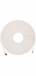 ExtraLink patchcord LAN, Cat.8, U/FTP, plochý, 40G, bílý, 20m (EX.97898)