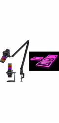 PREYON Osprey Scream mikrofon (POS43B) + neonové WASD fialové nástěnné světlo s okem (PBEB12GO)