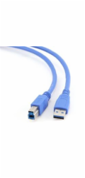 USB 3.0 kabel typu AB AM-BM 1.8 modrý