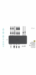 i-tec USB 3.0/USB-C/Thunderbolt 3 Professional Dual 4K Display Dock.st. Gen2, PD 100W