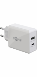 duální rychlá nabíječka goobay USB-C PD 30 wattů