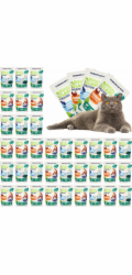 ANIMAL ISLAND Everyday Turkey and White fish fillets in broth Box - mokré krmivo pro kočky - 40 x 85g