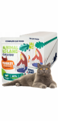 ANIMAL ISLAND Everyday Turkey fillets in broth Box - mokré krmivo pro kočky - 12 x 85g