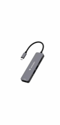 VERBATIM Dokovací stanice USB-C, 6v1, HDMI, USB-C PD, USB 3.0, USB 2.0, SD a microSD, šedá