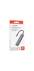 VERBATIM Dokovací stanice USB-C, 7v1, HDMI, USB-C PD, USB-C, 2xUSB 3.0, SD a microSD, šedá