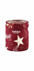 Svíčka Bolsius Starlight, 82x68 mm, brusinka, ve skle