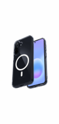 CRONG Hybridní průhledný magnetický kryt MagSafe pro Samsung Galaxy A57, průhledný