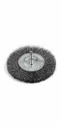Kartáč Strend Pro CWB-508 75 mm, kruhový, vlnitý, se stopkou, drát 0,3 mm