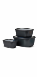 Mepal Cirqula Multi-Bowl Set  3-pcs, nordic black
