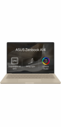 ASUS Zenbook A14 - Snapdragon X2 Elite X2E88100/16GB/512GB SSD/14"/WUXGA/OLED/2y PUR/Win 11 Home/béžová
