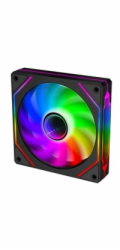 EVOLVEO 120UX, ventilátor, 120mm, 4pin PWM, ARGB, černý