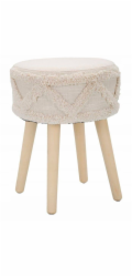 P&C Boho židle, dřevěné nohy, O 32 cm