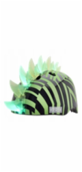 C-PREME Dětská helma KRASH DAZZLE GREEN LED velikost M (CPMR-34604-004-OS)