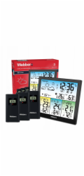 Webber Meteorologická stanice Webber 3 externí senzory DCF teploměr vlhkoměr