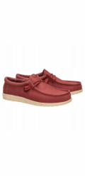 HEY DUDE Hey Dude Wally Stretch Canvas 40700-7BH Červená 41