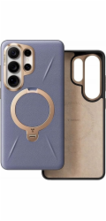 Torras Pouzdro na telefon Ostand Q3 VegSkin tmavě fialové (Samsung Galaxy S26 Ultra)