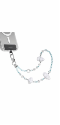 SwitchEasy Beaded Wrist Strap + Strap Card - Cloud Mist