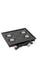TRITON Ventilační jednotka horní (spodní), 4 ventilátory-230V/60W, termostat, černá