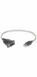 MANHATTAN převodník z USB na sériový port (USB AM / DB9M, RS232), blistr