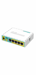 MikroTik RouterBOARD hEX PoE Lite, 650MHz CPU, 64MB RAM, 5x LAN, USB, PoE, 1x USB, vč. L4 licence