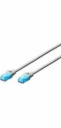 Digitus Ecoline Patch Cable, UTP, CAT 5e, AWG 26/7, bílý 1m, 1ks