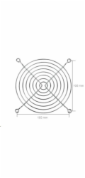 ARCTIC Fan Grill 120 mm ACFAN00087A mřížka pro ventilátor / 120mm