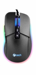 C-TECH herní myš Dawn, casual gaming, 6400 DPI, RGB podsvícení, USB