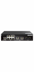 QNAP řízený switch QSW-M2106R-2S2T (6x 2,5GbE RJ45, 2x 10GbE RJ45, 2x 10GbE SFP+, malá šířka)
