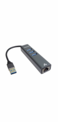 PREMIUMCORD Adaptér USB3.0 - LAN RJ45 ETHERNET 10/100/1000 MBIT + 3x USB3.0 port