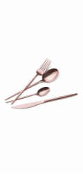 Sada příborů 24 ks Rosegold Metallic Line lesklý tenký BH-3068