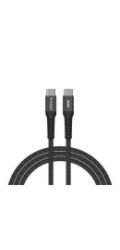 Verbatim Sync&amp;Charge 60W 120cm  USB-C/USB-C Magnetic black 31859