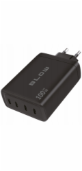 Nabíječka do zásuvky USB-Cx4 PD 100W GAN černá