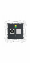 Kontakt-Simon Simon 24 Jednoduchá ekvipotenciální zásuvka grafit matná NGEK1.01/38