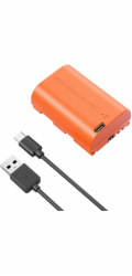 SmallRig 5407 Camera Battery USB-C Rechargeable Canon LP-E6P Orange