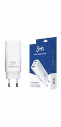3mk síťová nabíječka - Hyper Charger 65W, bílá