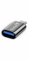 GENIUS ACC-C2A redukce z USB-C na USB-A, kovově šedá