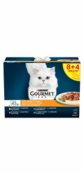 PURINA Gourmet Perle Duck krůtí jehněčí tuňák - mokré krmivo pro kočky - 12x85 g
