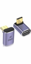 PremiumCord kur31-39 PremiumCord Adaptér USB-C na USB-C, USB 4.0, zahnutý 90°