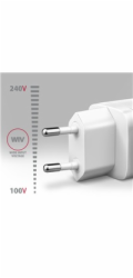 AXAGON ACU-PD20W, nabíječka do sítě 20W, 1x port USB-C, PD3.0/PPS/QC4+/AFC/Apple, bílá