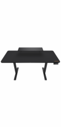COUGAR stůl E-STAR 120 electric 1200 x 600 x 15, 720-1170mm, carbon design, monitor stand, pad, paměť nastavení 2 módy