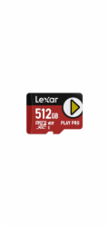 Lexar paměťová karta 512GB PLAY PRO microSDXC™ Express 7, čtení/zápis 900/600 MB/s