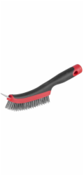 Kartáč Strend Pro ComfortGrip CG687, 4 řady, ocelový, se škrabkou