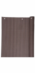 Zástěna Polyratan 77 0,9x3 m, UV, 800 g/m2, hnědo-černá, stínicí na balkon, s oky