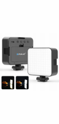 Puluz LED záblesková lampa 100 diod 5W 3 barvy 2900-6500K USB-C 1/4 ISO pro fotoaparát / PU4141B