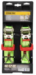 Upínací popruh Strend Pro, pás s ráčnou, 30 mm, L-4,5 m, max. 600 kg, bal. 2ks