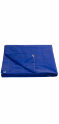 Plachta Tarpaulin Standard 2x3, zakrývací, 80 g/m2, modrá, s oky