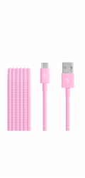 Apple Opletený kabel Beats USB-A na USB-C (1,5 m) - Turbo růžový